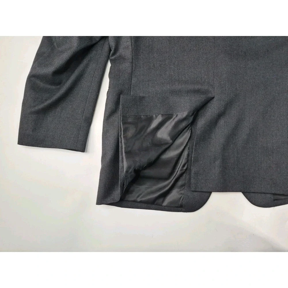 Jos A Bank Mens Wool Cashmere Sports Coat 44R Gray 2 Button Blazer M804
